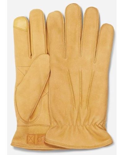 UGG M 3 Point Leather Glove - Mettallic