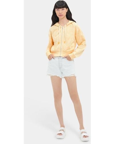 UGG Camari Hoodie Melange Cotton Blend Hoodies & Sweatshirts - Yellow
