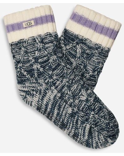 UGG ® Deedee Fleece Lined Quarter Socks - Blue
