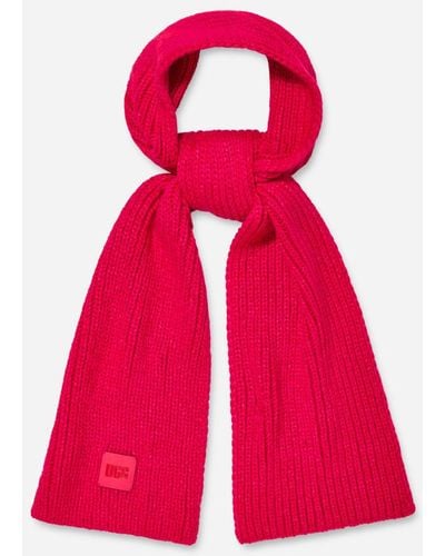 UGG ® Chunky Rib Knit Scarf - Red