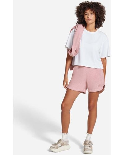 UGG Short Reyana Mixed pour femme | UE in Mauve, Taille L, Coton - Rouge