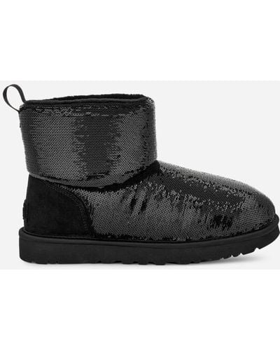 UGG ® Classic Mini Mirror Ball Sequin Classic Boots - Black