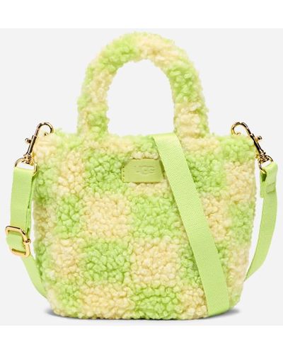 UGG Mini sac en sherpa Maribel pour in Honeycomb/Vibrant Green, Taille O/S, Mélange De Polyester - Vert