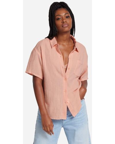 UGG ® Embrook Shirt Cotton Tops - Multicolor