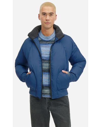 UGG ® Damion Sherpa Puffer Jacket Polyester - Blue