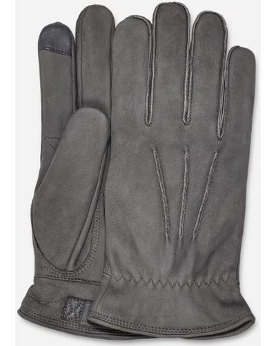 UGG M 3 Point Leather Glove - Grijs