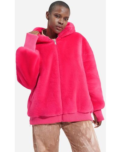 UGG ® Koko Short Faux Fur Coat - Pink