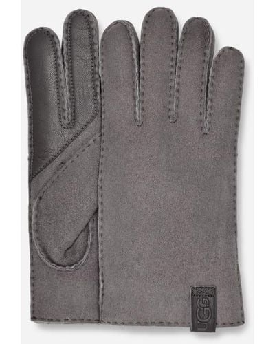 UGG ® Sheepskin Handschoenen Met Overhandse Stiknaden - Grijs