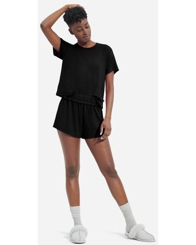 UGG ® Aniyah Set Lenzing\u2122 Ecovero\u2122 Viscose Blend Sleepwear - Black