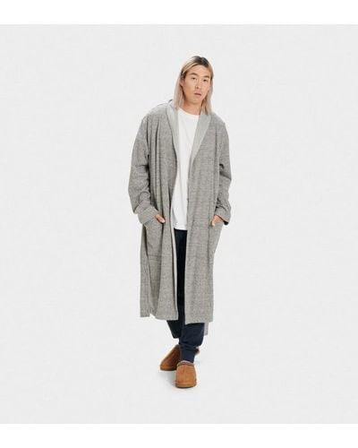 UGG Robe de chambre Robinson pour in Grey, Taille L/XL, Fleece - Gris