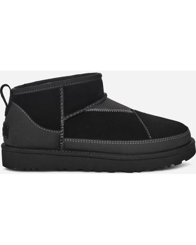 UGG Botte Classic Ultra Mini ReImagined pour femme | UE in Black, Taille 36, Daim - Noir