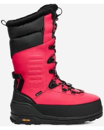 UGG Botte Shasta Tall in Pink Glow, Taille 42, Cuir - Rouge