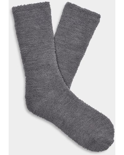UGG ® Fincher Ultra Cozy Crew Polyester Blend/recycled Materials Socks - Gray