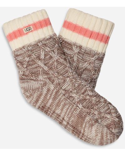 UGG Deedee Fleece Lined Quarter Socks - Multicolour