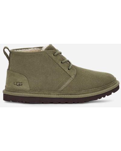 UGG Neumel Leather Shoes Chukka Boots - Green