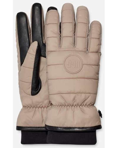 UGG ® Channel Quilt All Weather Glove Polyester/recycled Materials/water Resistant Gloves - Natural