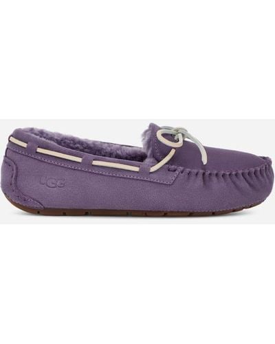 UGG ® Dakota Wool-lined Suede Slipper - Purple