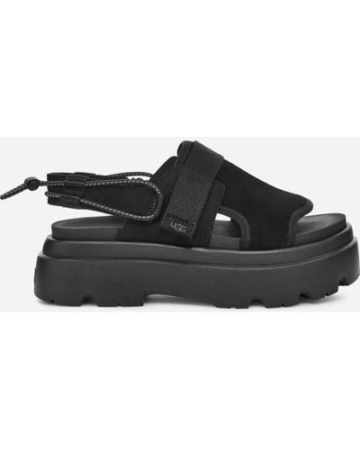 UGG ® Cady Nubuck/suede/textile/recycled Materials Sandals - Black