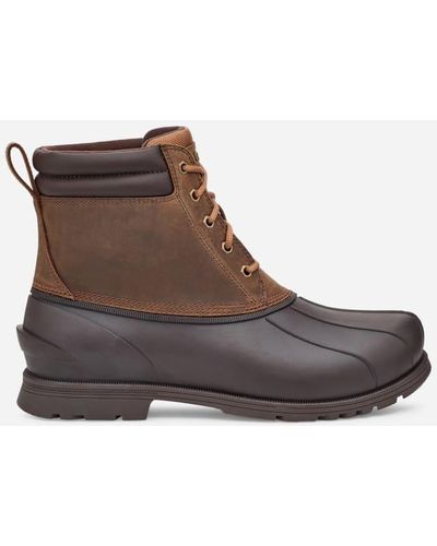 UGG ® Gatson Mid Leather Boots - Brown