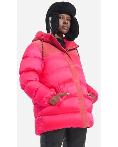 UGG Shasta Down Puffer Jacket Nylon/polyester/shearling - Pink