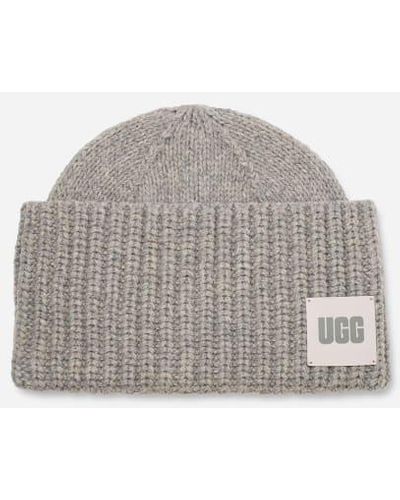 UGG ® Exaggerated Cuff Beanie Hat - Black