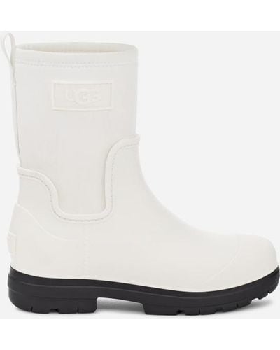 UGG ® Droplet Mid Fleece/neoprene/synthetic/textile/recycled Materials Rain Boots - White