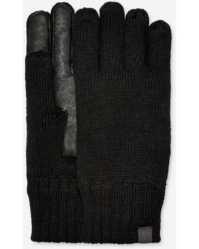 UGG Knit Glove Acrylic Blend/recycled Materials Gloves - Black