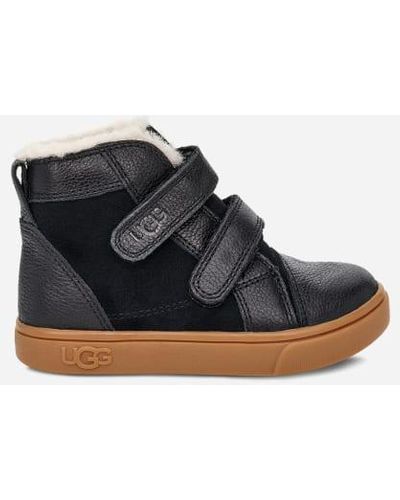 UGG ® Toddlers' Rennon Ii Leather/suede Sneakers - Black