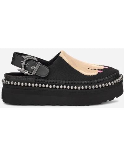 UGG ® Collina Strada Dog Clog Knit/recycled Materials Clogs|slippers - Black