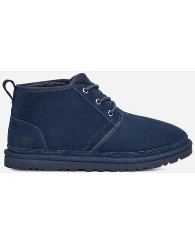 UGG Neumel Leather Shoes Chukka Boots - Blue