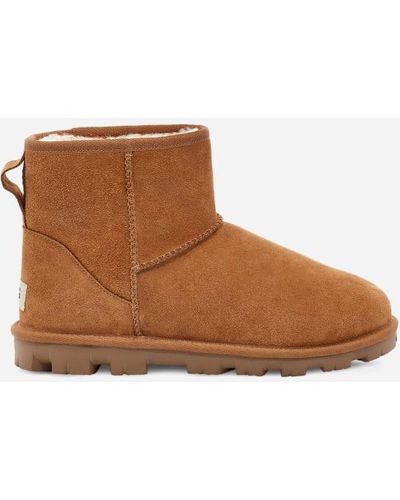 UGG Botte Essential Mini pour femme | UE in Brown, Taille 36, Cuir - Marron