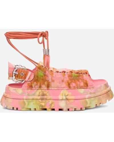 UGG Sandale CS Goldenglow in Pink Floral, Taille 41 - Rose