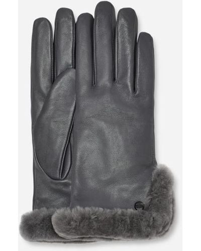 UGG ® Leather Sheepskin Vent Glove - Grey