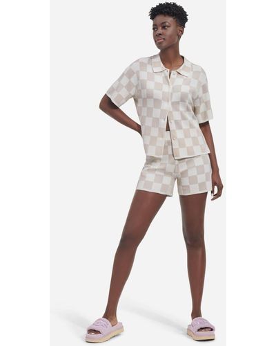 UGG ® Maliah Short Knit Shorts Sandal - Natural