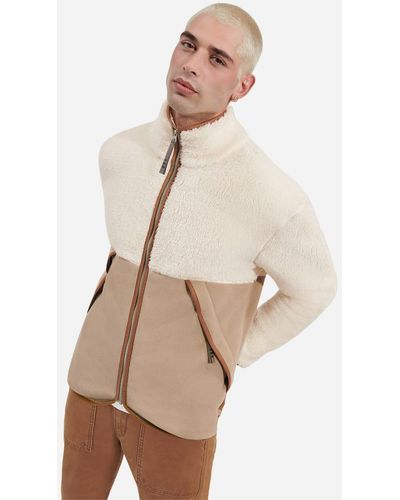 UGG ® Ledger ®fluff Jacket Faux Fur/fleece - Natural
