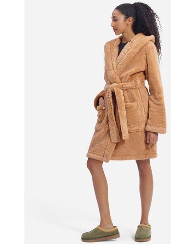 UGG ® Aarti Plush Robe Fleece/recycled Materials Robes - Natural