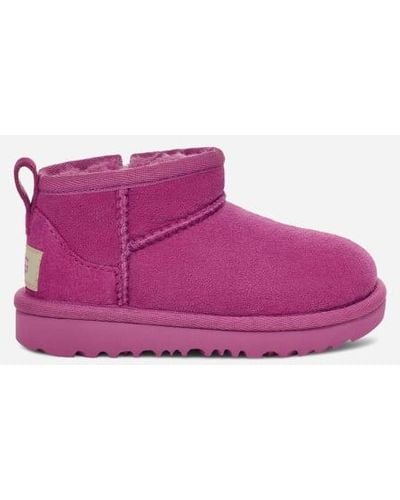 UGG ® Toddlers' Classic Ultra Mini Sheepskin Classic Boots - Purple