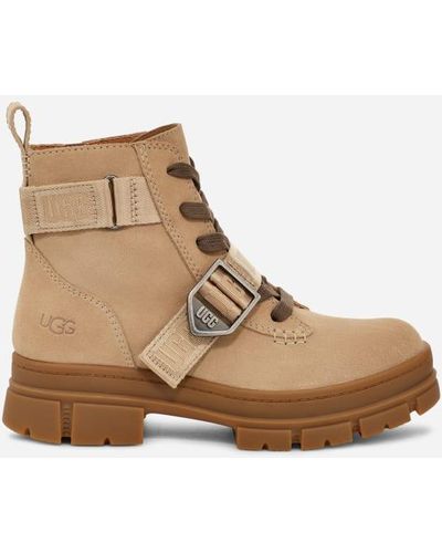 UGG ® Ashton Lace Up Suede/waterproof Boots - Brown