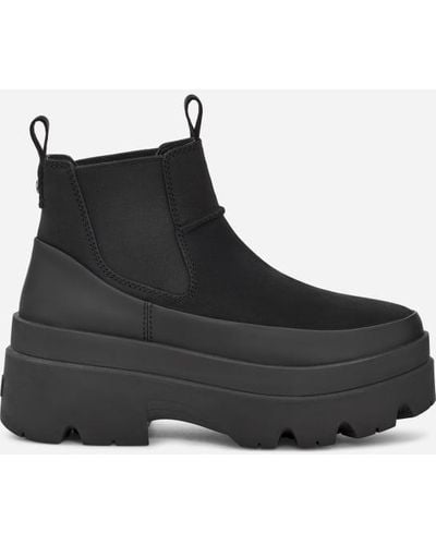 UGG ® Brisbane Chelsea Leather Boots - Black