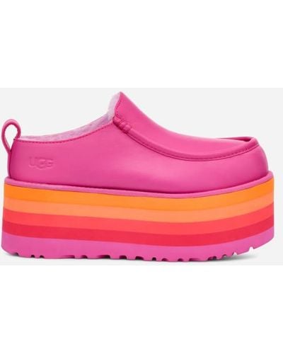 UGG ® Urseen Platform Sheepskin Clogs|slippers, Size M 4/w 5 - Black