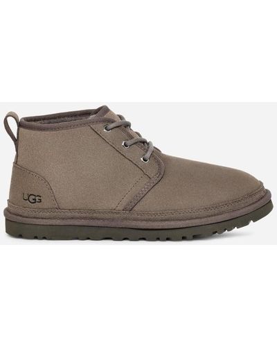 UGG Neumel pour homme | Chaussures à lacets décontractées sur .com in Black, Taille 41, Cuir - Gris