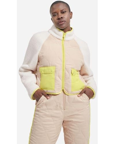 UGG ® Dayana Quilted ®fluff Jacket Fleece/nylon - Natural
