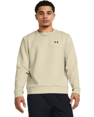 Under Armour Unstoppable Rundhals-Oberteil aus Fleece für Marine OD Grün / Schwarz XXL - Natur