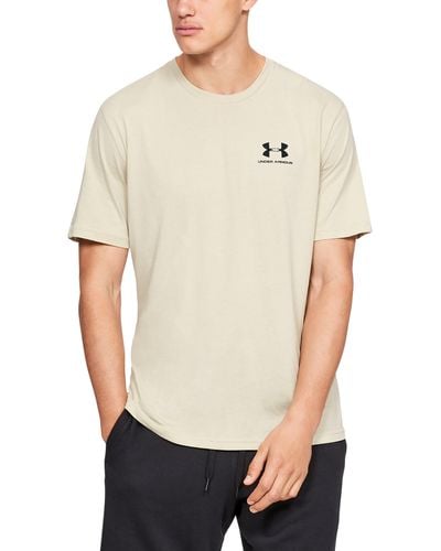 Under Armour Sportstyle Left Chest Ss T-shirt - Natural