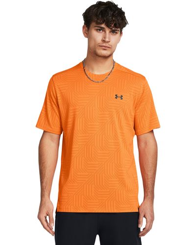 Under Armour TechTM vent geotessa kurzarm-shirt für atomic / schwarz xl - Orange