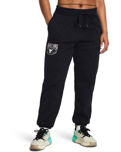 Under Armour Project Rock Heavyweight Terry Trousers - Black