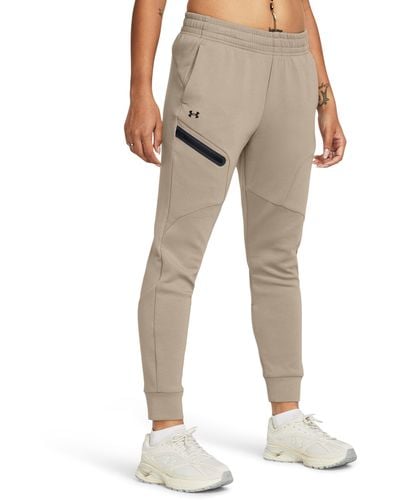 Under Armour Unstoppable Fleece joggers - Natural