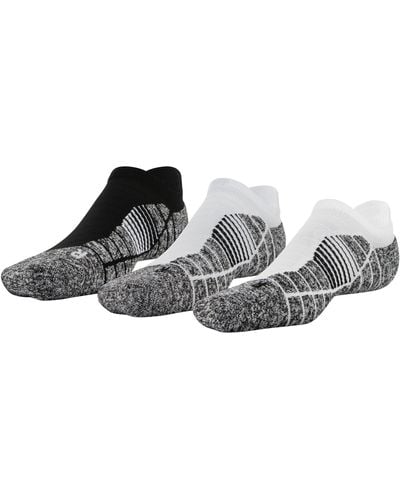 Under Armour Ua Elevated+ Performance No Show Socks 3-pack - Black
