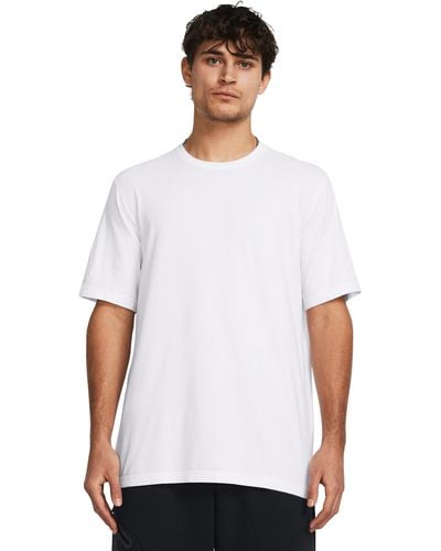 Under Armour Ua Icon Charged Cotton® Short Sleeve - White