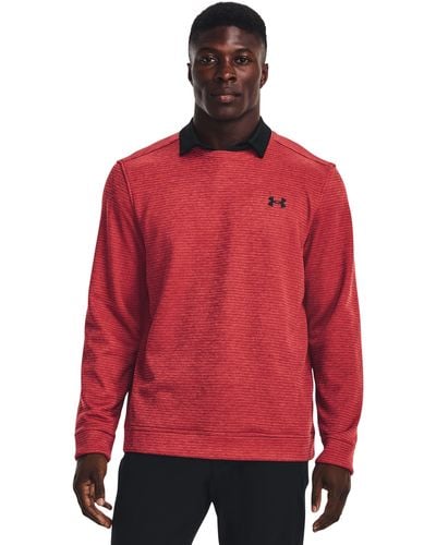 Under Armour Storm sweaterfleece mit rundhalsausschnitt - Rot
